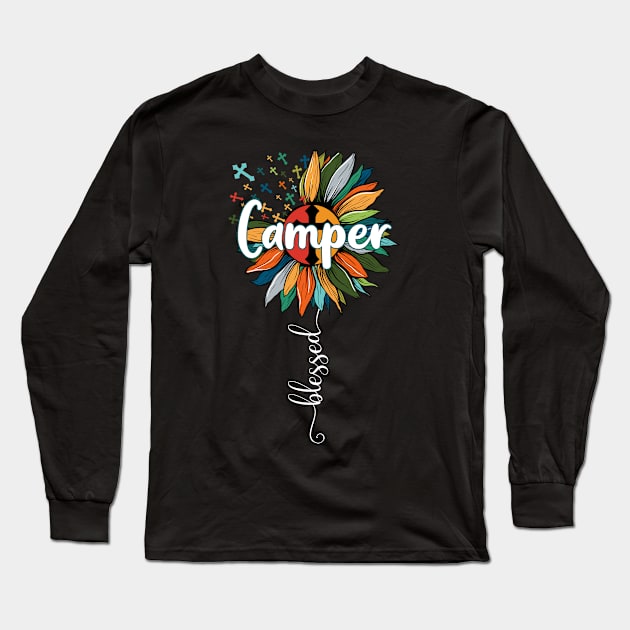 Blessed Camper Long Sleeve T-Shirt by Brande